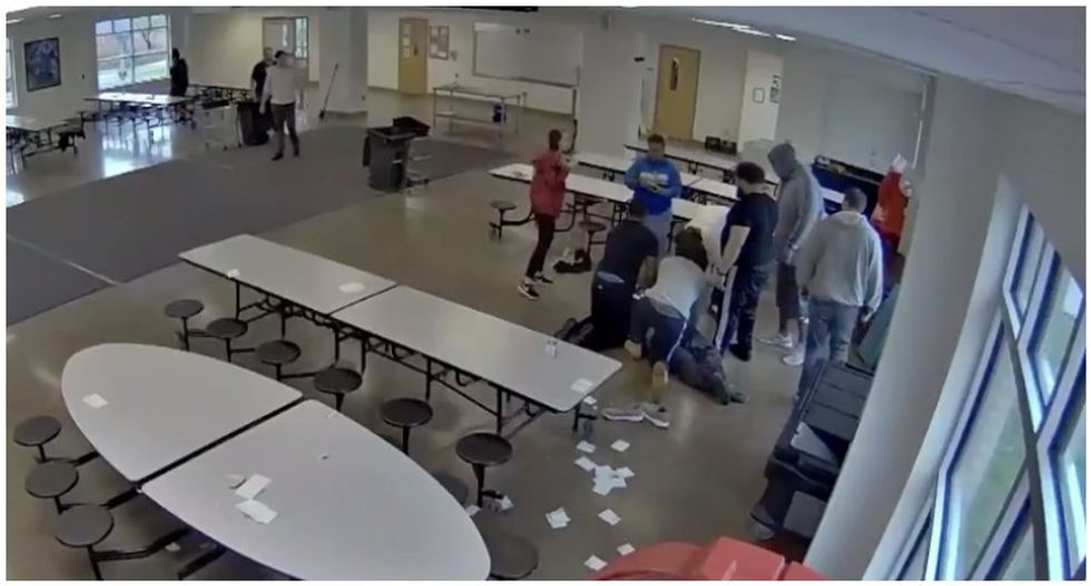 Video shows youth facility staff piling on Black teen before his death -- students say he cried out 'I can't breathe'