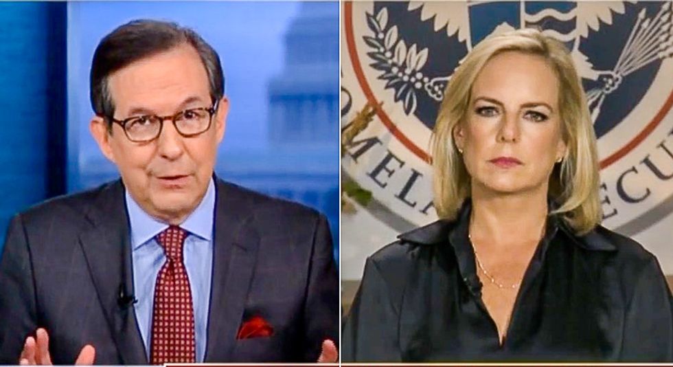 Chris Wallace grills DHS Sec. Kirstjen Nielsen: How do babies in caravan 'threaten national security'?