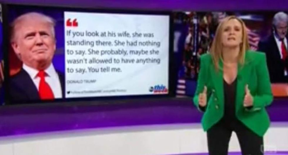 Samantha Bee hammers Trump after Khan debacle: 'Why are you allowed to have anything to say?'