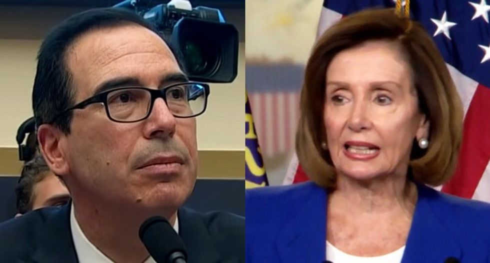 Pelosi toys with arresting Mnuchin: 'We do have a little jail down in the basement'