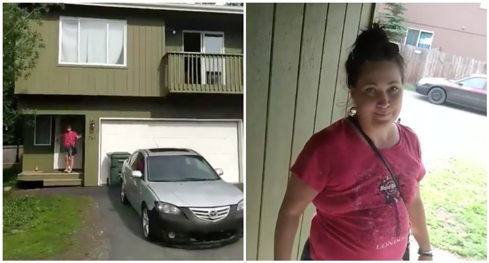 WATCH: White woman calls the cops on Black man for sitting in his car in front of his house