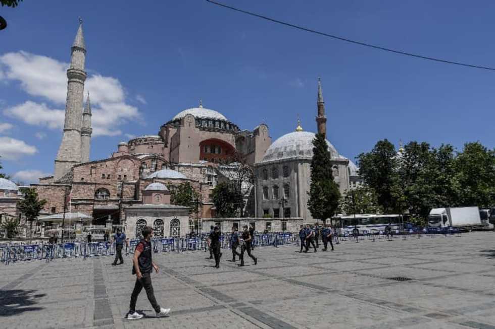 Erdogan rebuffs criticism over Byzantine-era monument Hagia Sophia conversion to mosque
