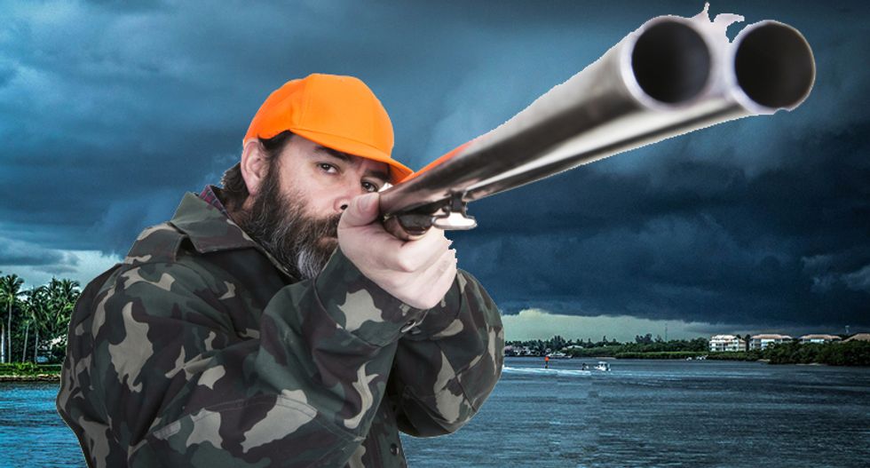 Florida sheriff begs people not to 'shoot at Irma' after bored guy claims storm will turn around