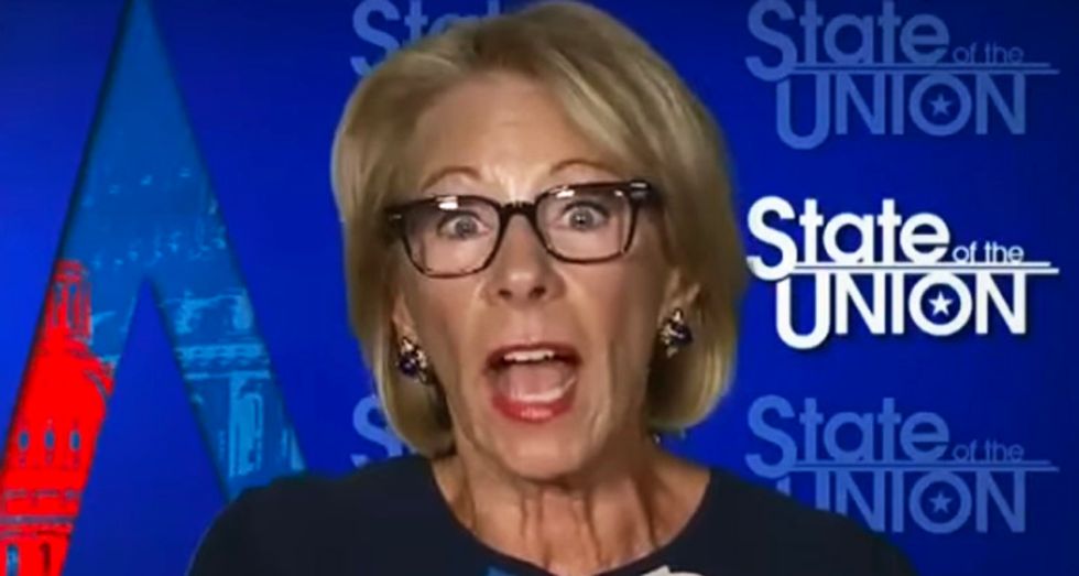 Internet buries Betsy DeVos for 'total trainwreck' CNN interview: 'Why is she in charge of ANYTHING?'