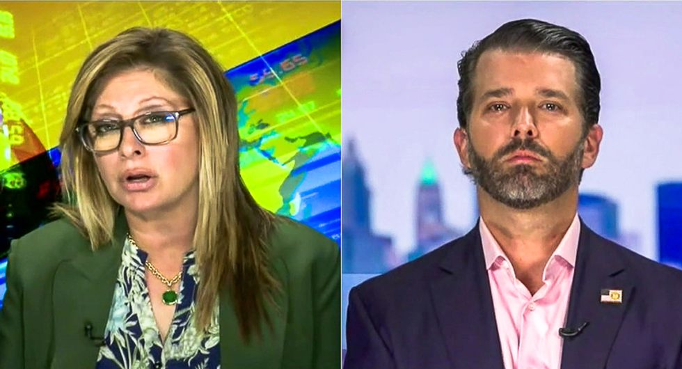 'Biden is leading': Fox News host breaks the news to Donald Trump Jr. that his dad is losing in the polls