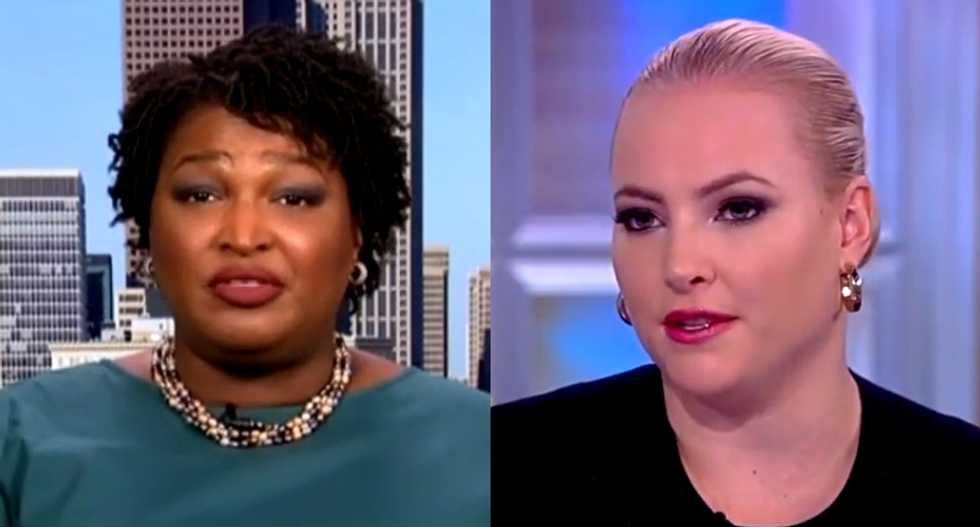 The View's Meghan McCain gets shut down by Georgia's Stacey Abrams after griping about gun laws