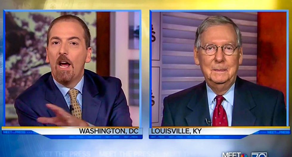 'That's an absurd question': Mitch McConnell melts down as Chuck Todd grills him for blocking Merrick Garland