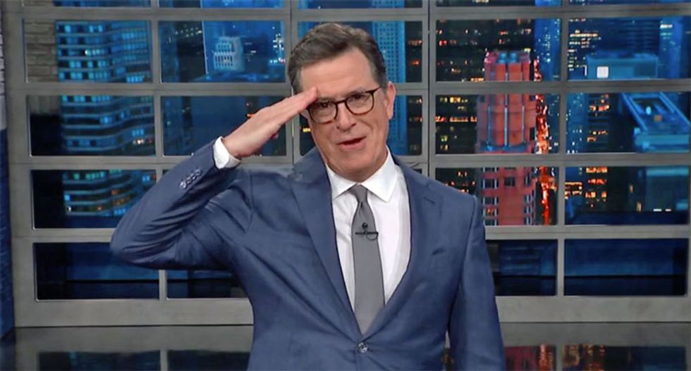 Stephen Colbert thanks Trump for the ‘pettiness and stupidity’ that resulted in John Bolton’s firing