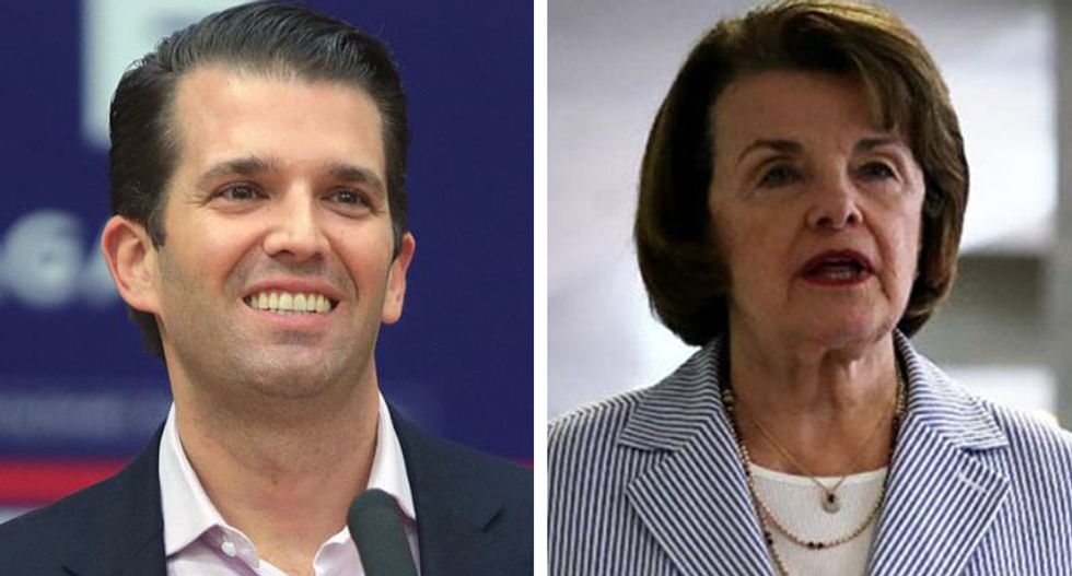 Feinstein: Trump Jr will appear in public before Senate Judiciary 'come hell or highwater'