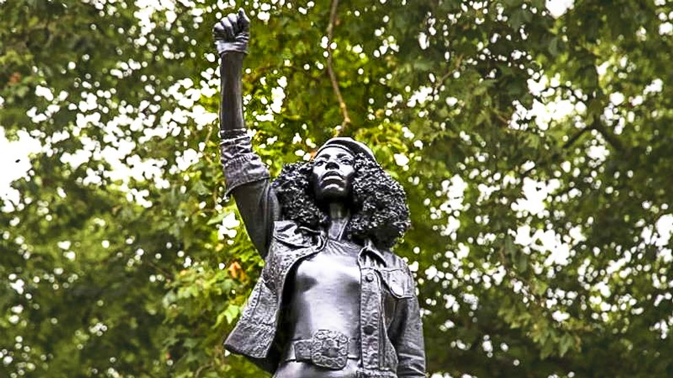 'Trash': Angry white people threaten to 'burn' statue of Black woman after it replaces slave trader