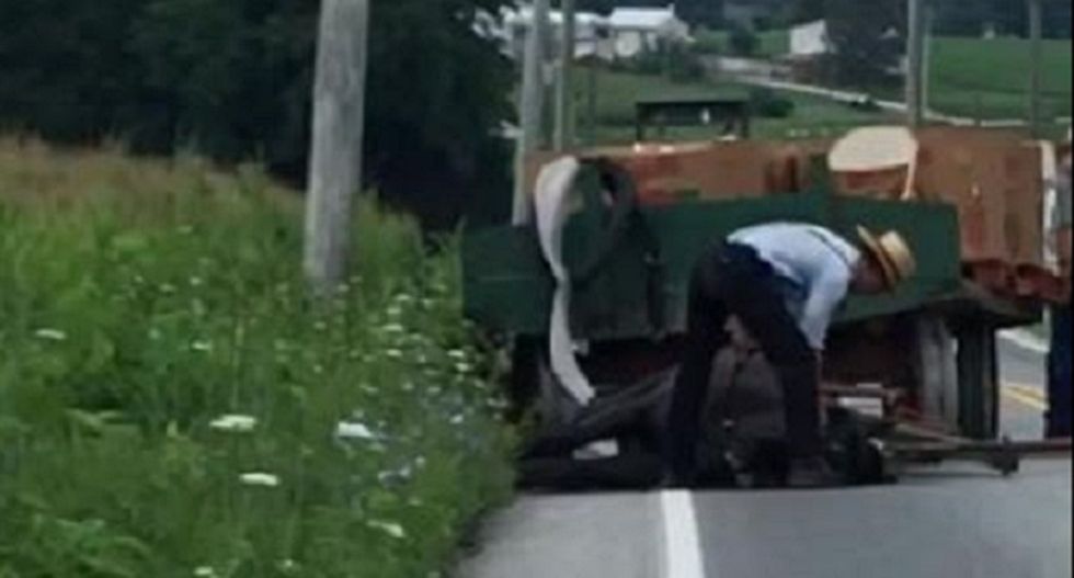 Amish man busted after fatal beating of overworked horse is caught on video