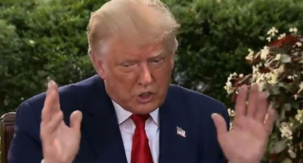 WATCH: Trump flips out after Fox's Chris Wallace tells him Joe Biden doesn't support defunding police