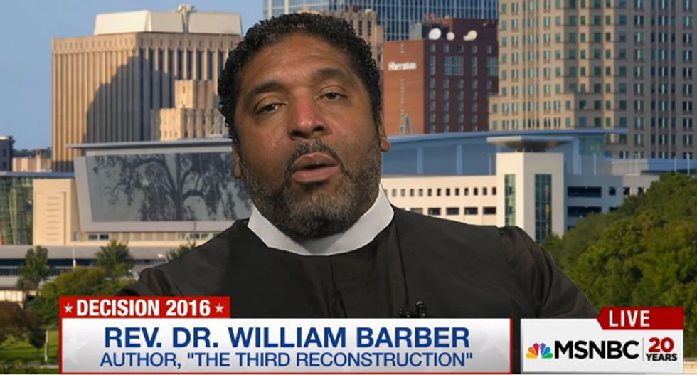 Rev. William Barber: Trump's outreach is 'hypocrisy' after he cheered violent white supporters