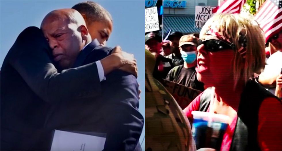 Devastating new Lincoln Project ad contrasts Trump's climate of racism with the dignity of John Lewis