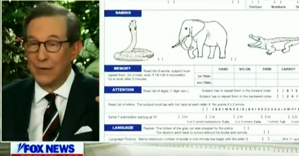 Chris Wallace deflates Trump's boast he 'aced' a cognitive test in brutal fashion: 'It's not the hardest test'