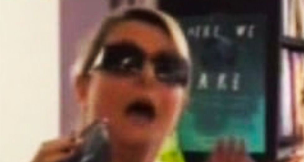 WATCH: Christian woman terrifies California kids at Drag Queen Story Hour with angry rant about gays