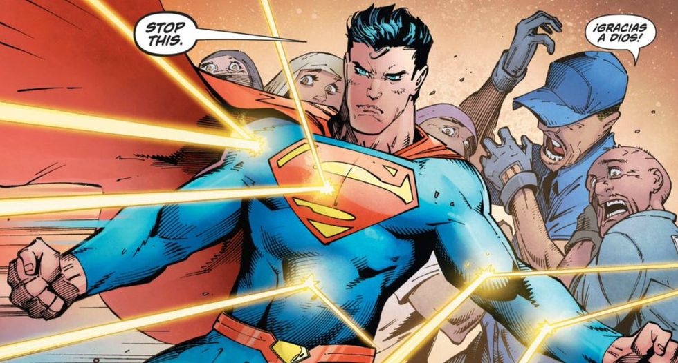 Superman takes on white supremacists in a Trump-inspired installment of the comic