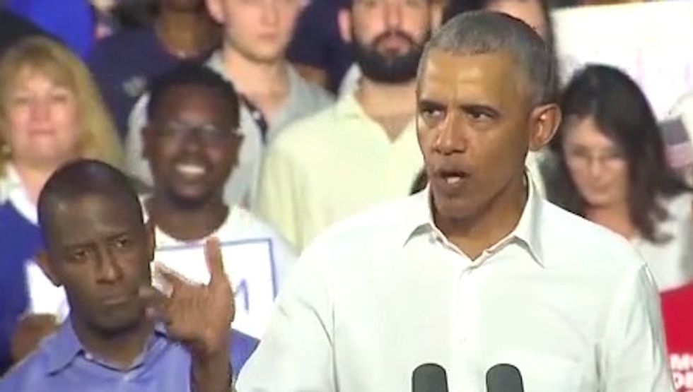 Here are the 5 best moments from Obama's stump speech for Andrew Gillum in Miami