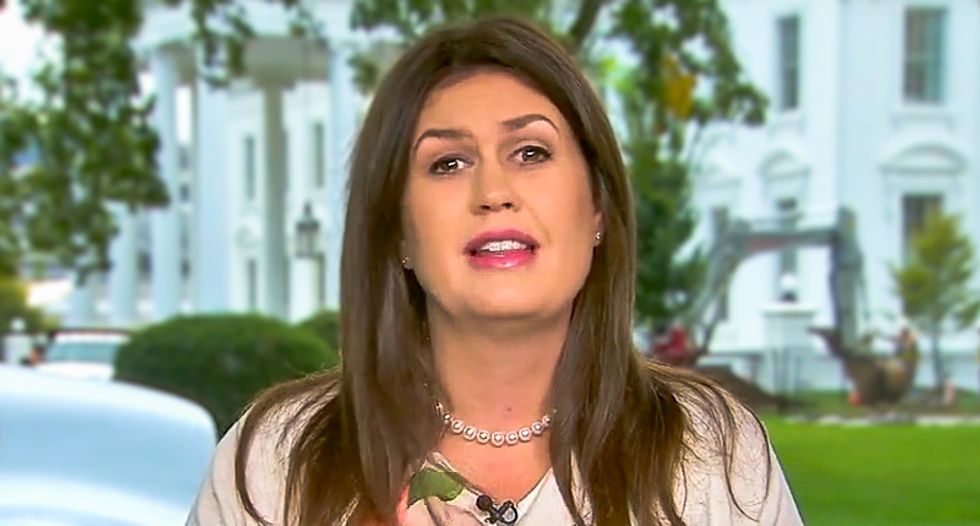 'Words matter’: Reporters slam Sarah Sanders for rationalizing and excusing Trump's 'madman' behavior