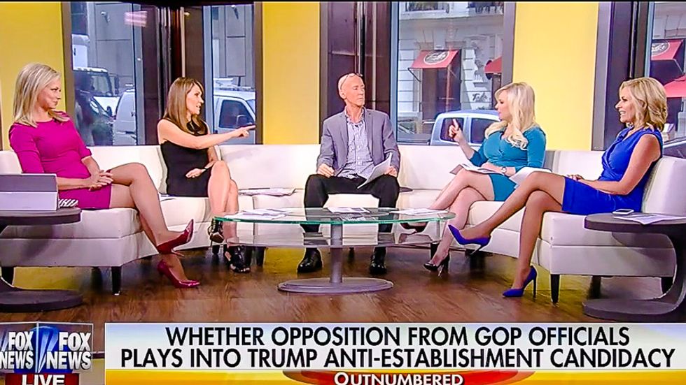 Four Fox women drop talking points and pummel male pundit calling Trump 'the ultimate feminist'