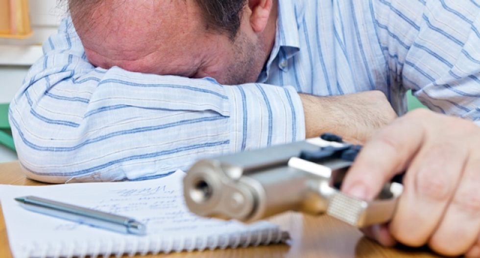 Police are searching for answers after a high school teacher shot himself in his classroom