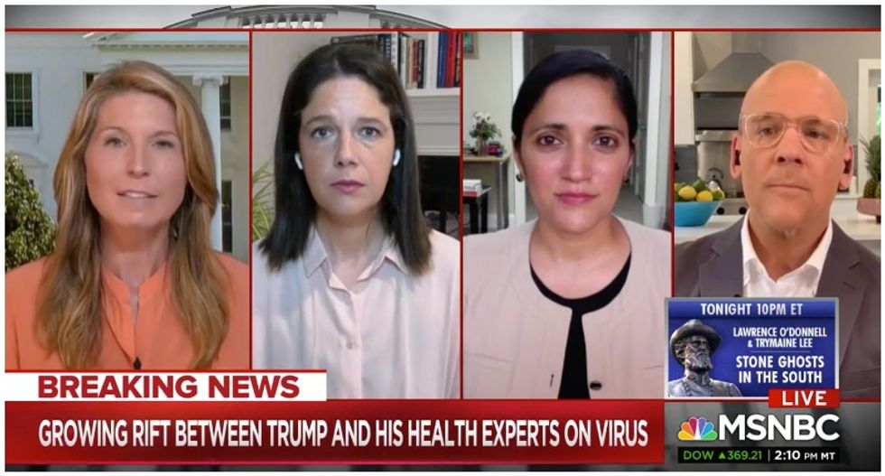 MSNBC panel mocks Trump claim he 'aced' cognitive test: 'Was it tic-tac-toe?'