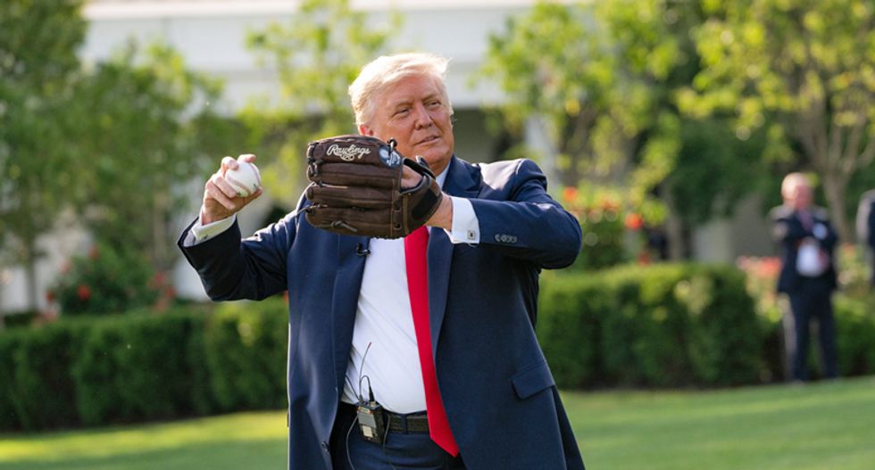 Conservative wonders if Trump won’t throw first pitch because he’s afraid of walking down the ramp or players kneeling