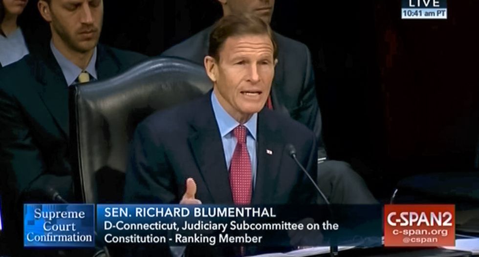 'Far from idle speculation': Dem. senator says 'looming' impeachment is reason to filibuster Gorsuch