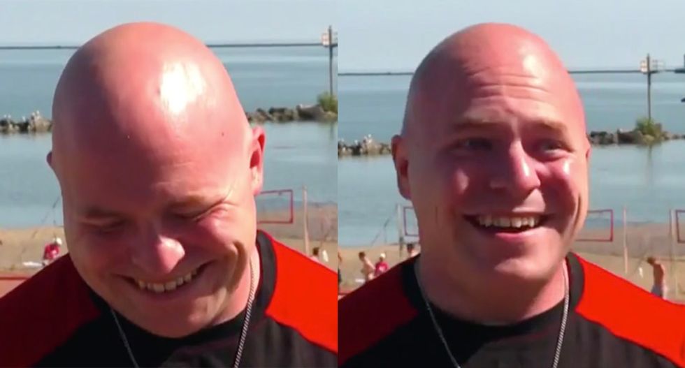 Ohio voter bursts into laughter when asked if Trump can 'get us out of this pandemic crisis'