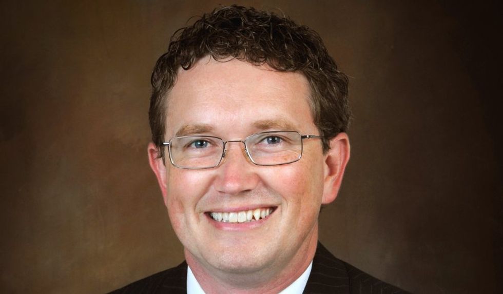 Republican Thomas Massie fumes over Macron speech – then distorts what he said to Congress