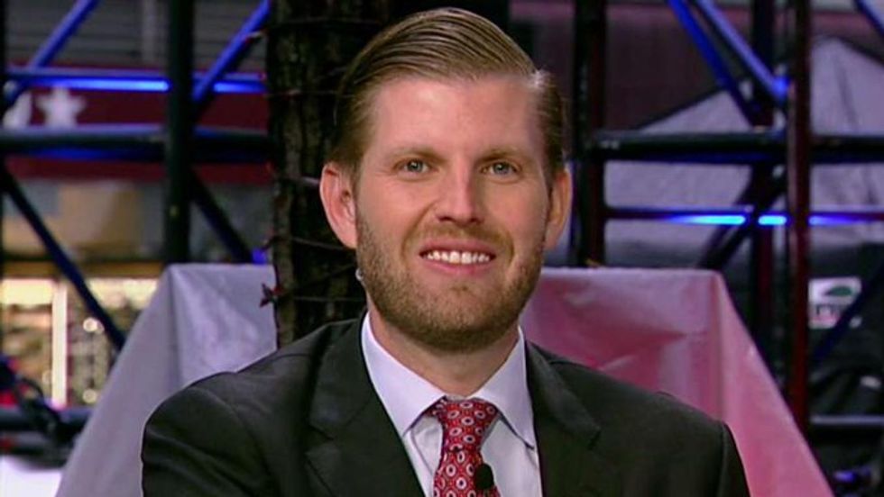 Eric Trump brags on Fox News that Obama's 'problem' is 'taking credit' for Trump's accomplishments