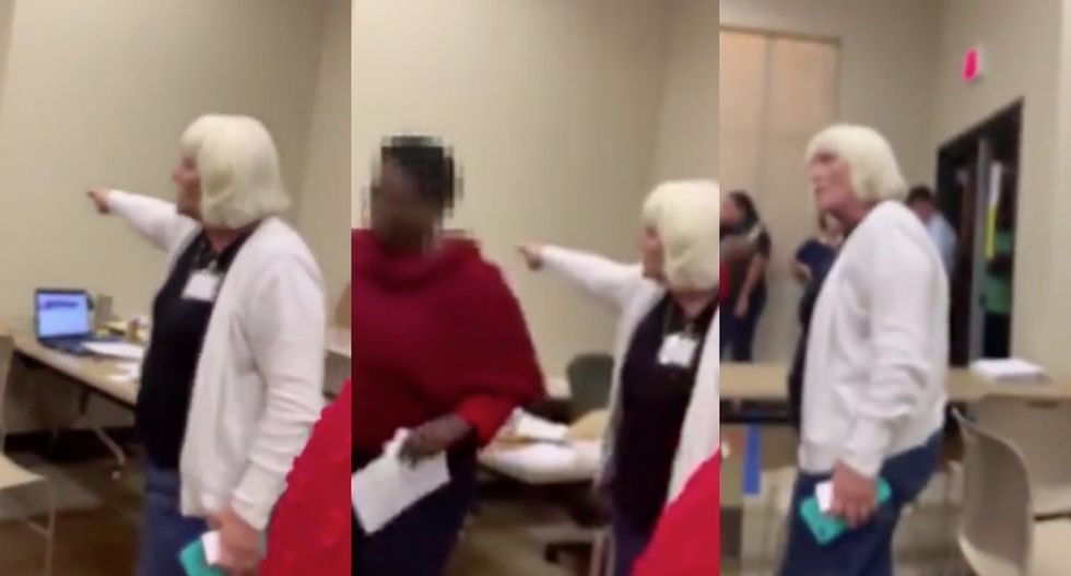 'Get out!': Screaming election judge threatens to call cops on black Texas voter
