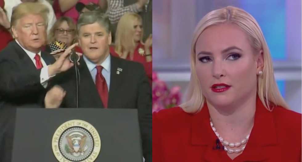 Even The View’s conservatives are disgusted by Sean Hannity campaigning for Trump after he said he wouldn’t