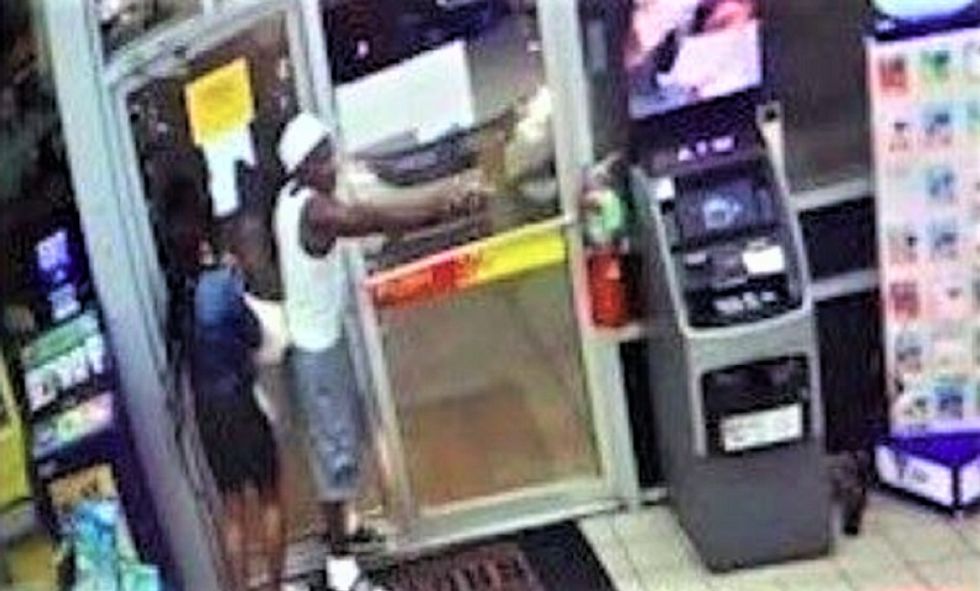 Security camera footage shows man shooting up a store after employees asked him to wear a mask