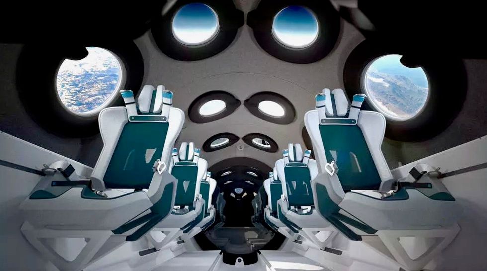 Room with a view: Virgin Galactic gives peek at spacecraft cabin