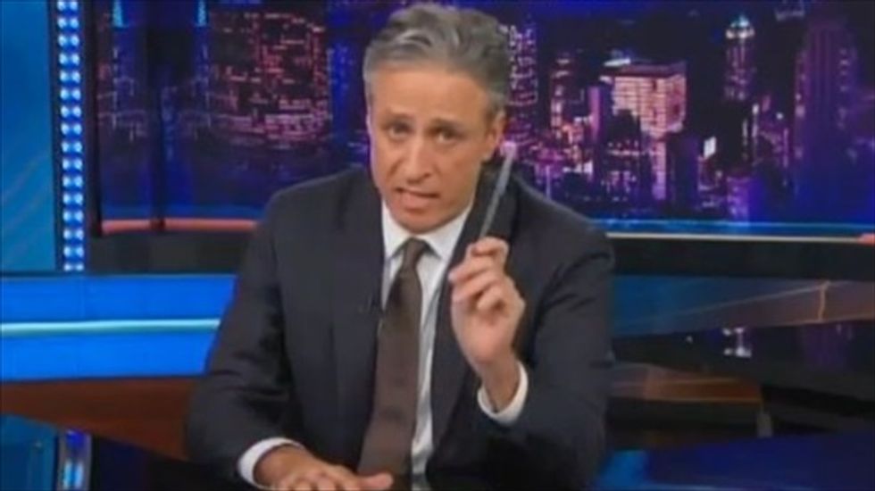 Jon Stewart mocks Fox's spite-based obsession with food stamp recipients eating 'f*cking fish'