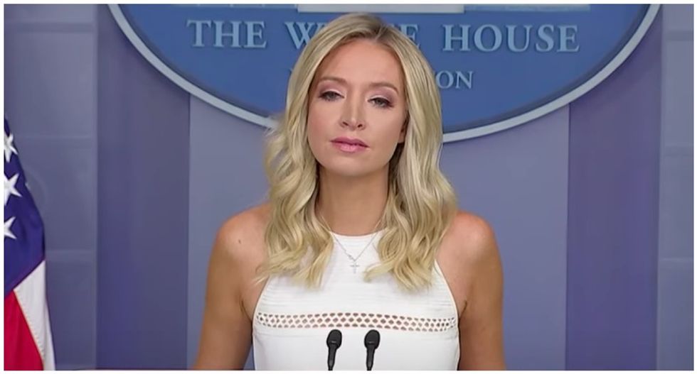 Kayleigh McEnany turns to pro-Trump outlet as she fails to explain election security plan during tense grilling