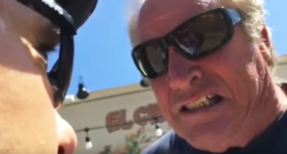 WATCH: Berserk death threat-spewing motorist threatens to ‘pull a Trump’ on bicyclist he cut off