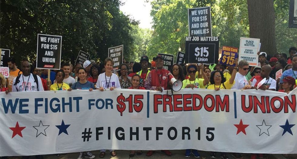 EXCLUSIVE: Some of SEIU's 'Fight for $15' workers aren't unionized -- and don't make $15 an hour