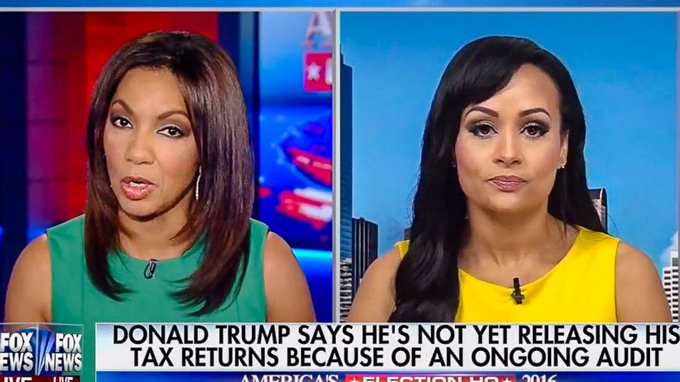WATCH: Fox host's sarcastic interview perfectly destroys Katrina Pierson's Trump tax return spin