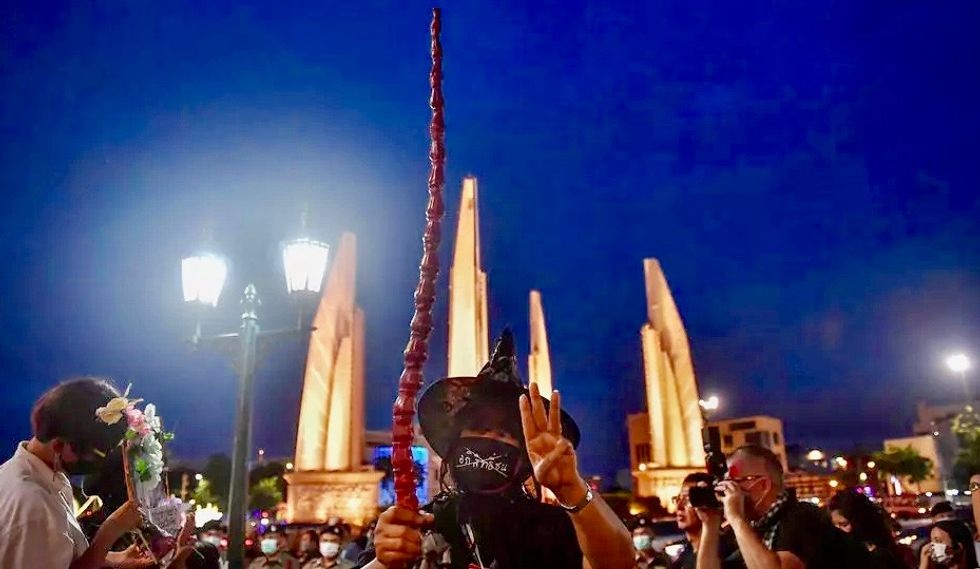 Thais 'cast a spell' for democracy in Harry Potter-theme protest
