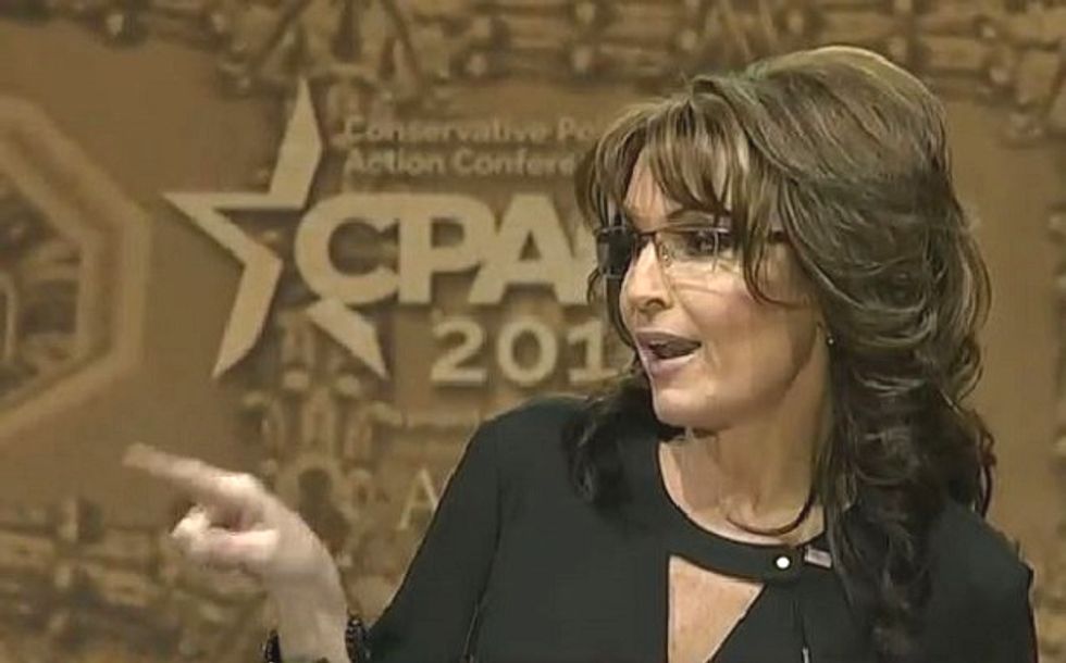 Sarah Palin uses her CPAC speech for a shout-out to the libs at 'MS-LSD'