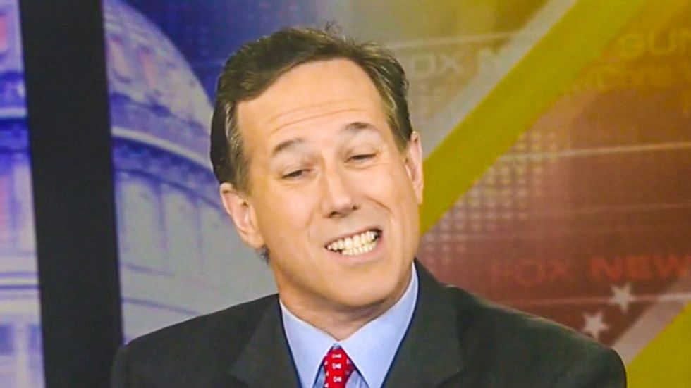 Rick Santorum refuses to question fan's conspiracy rant about Obama trying to 'nuke' Charleston