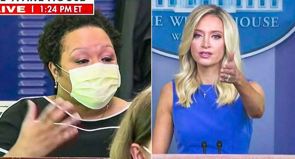 Kayleigh McEnany dodges question about COVID-19 in schools by claiming reporter didn’t ask at the right time