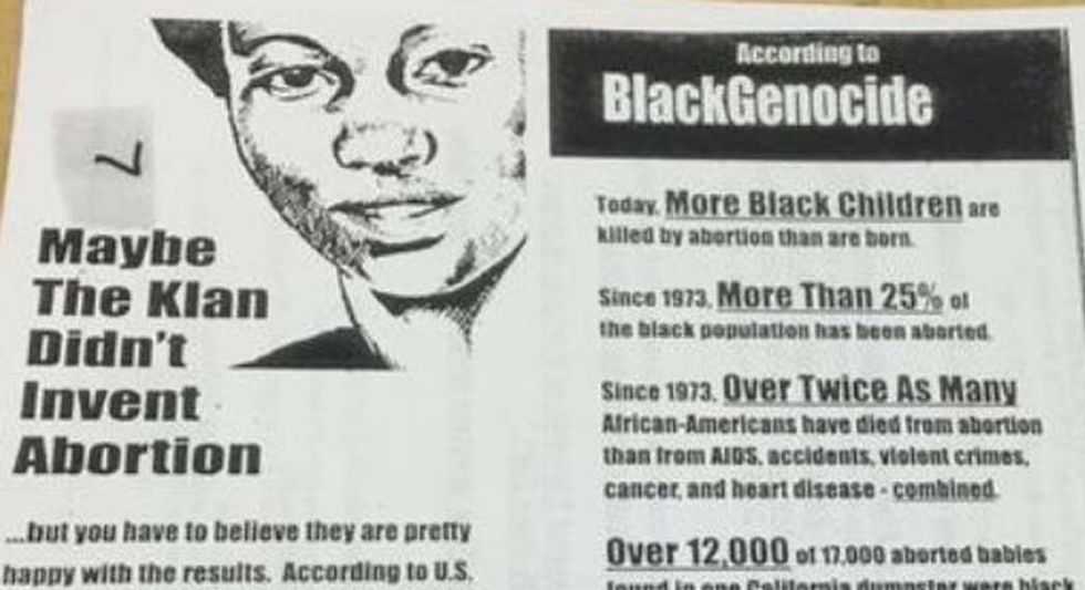 Arizona teacher tries to indoctrinate kids with flyer accusing Planned Parenthood of 'black genocide'