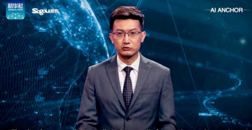 And now for something completely different: Watch world's first Chinese robot news reader