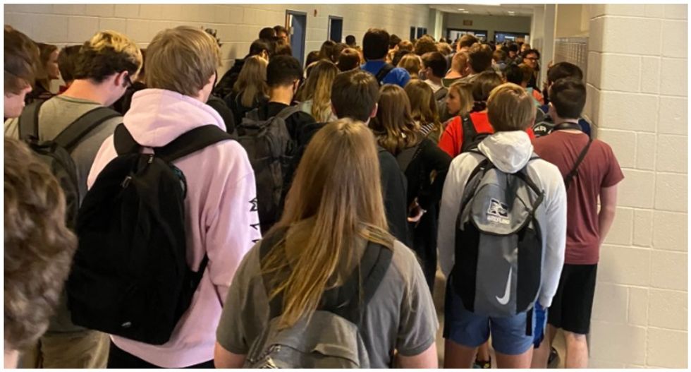 Students suspended after sharing photos of packed hallways at Georgia high school: report