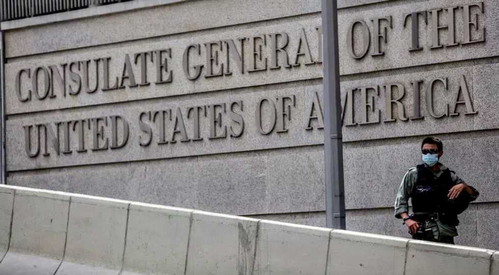 US consulate in Hong Kong calls collusion claims 'ludicrous'