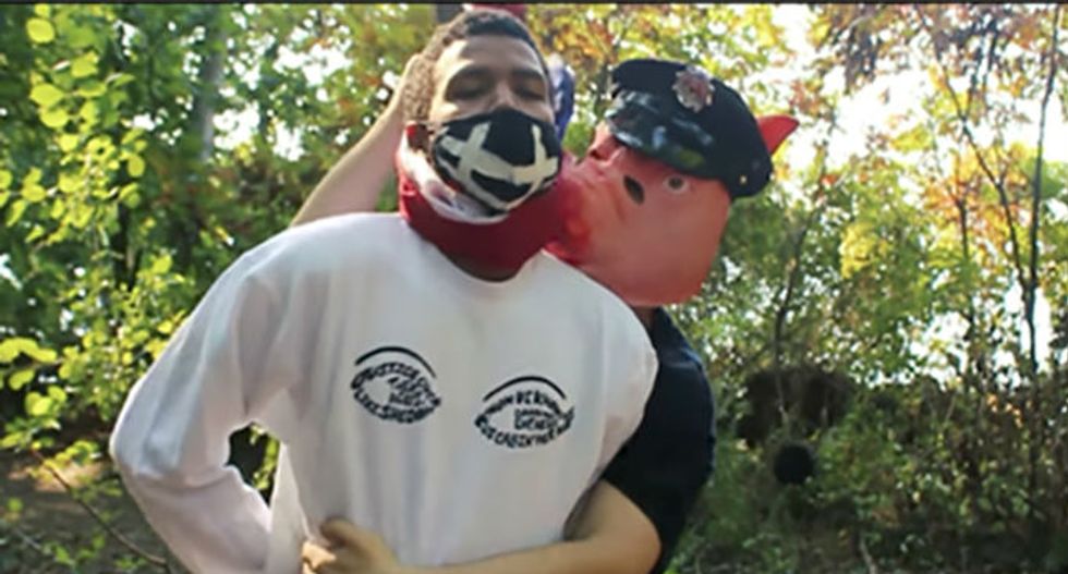 UW-Madison defends violent student video depicting cops in pig masks hanging a black male as 'free speech'