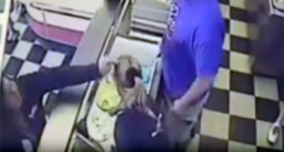 Cake-kicking woman has epic meltdown and assaults worker because they ran out of ice cream